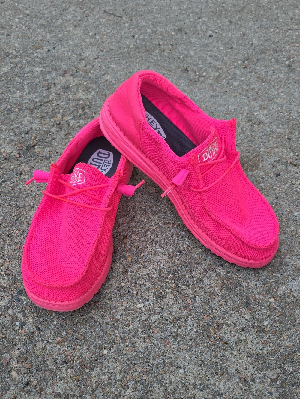 Hey Dude Wendy Funk Mono Electric Pink Casual Slip-On Shoes Size 8